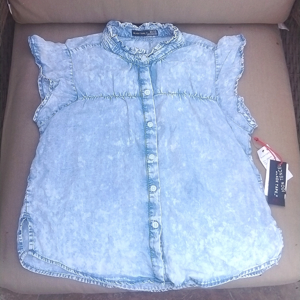 Black Tape_ Denim Top